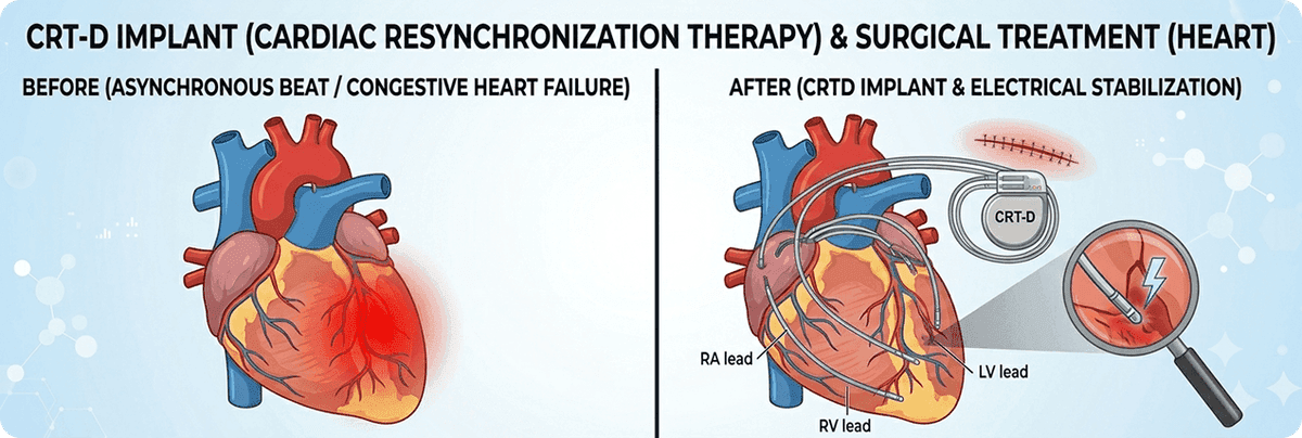 CRT- D Implant (Cardiac Resynchronization Therapy)